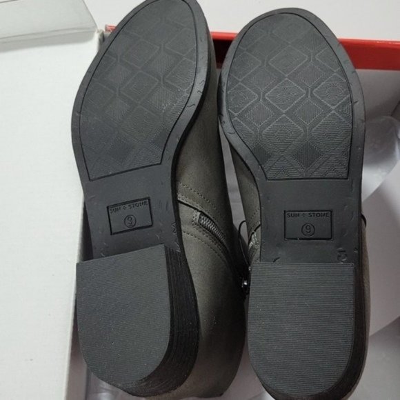 Women's Sun + Stone Cadee Ankle Booties Gray Size 9 M - Picture 5 of 8